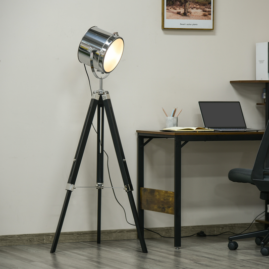 HOMCOM Industrial Tripod Lamp Detail