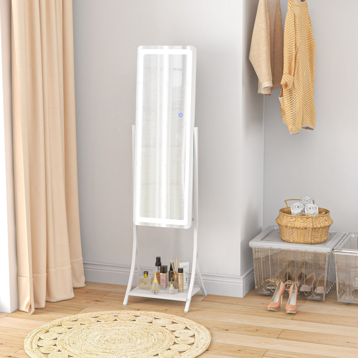 HOMCOM LED Full Length Floor Mirror 2