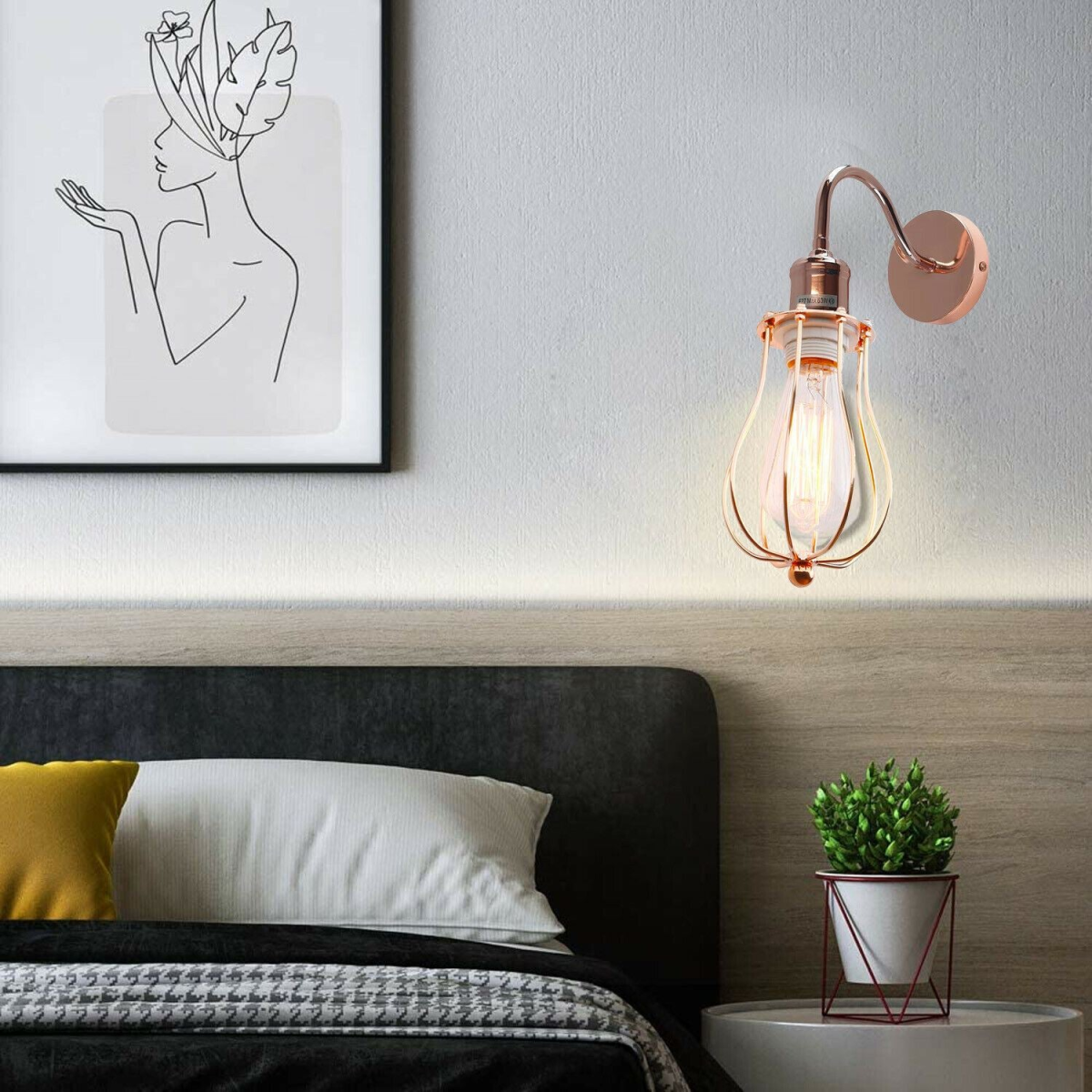 Industrial Rustic Wall Sconce Detail