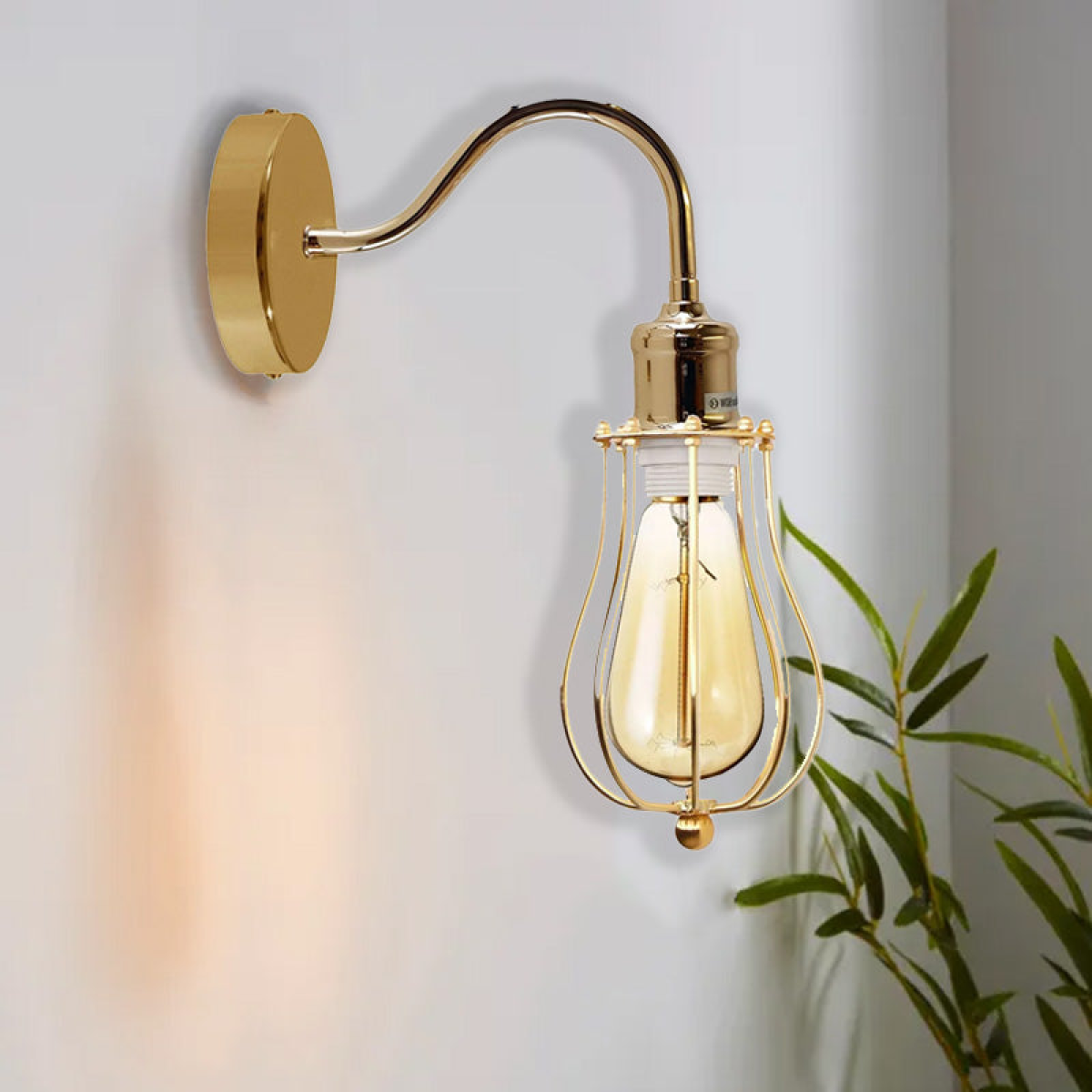 Industrial Rustic Wall Sconce Side