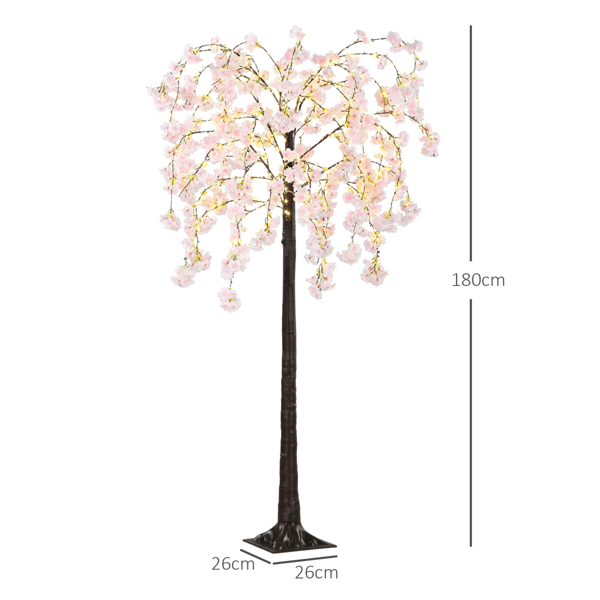 HOMCOM Cherry Blossom LED Tree 3