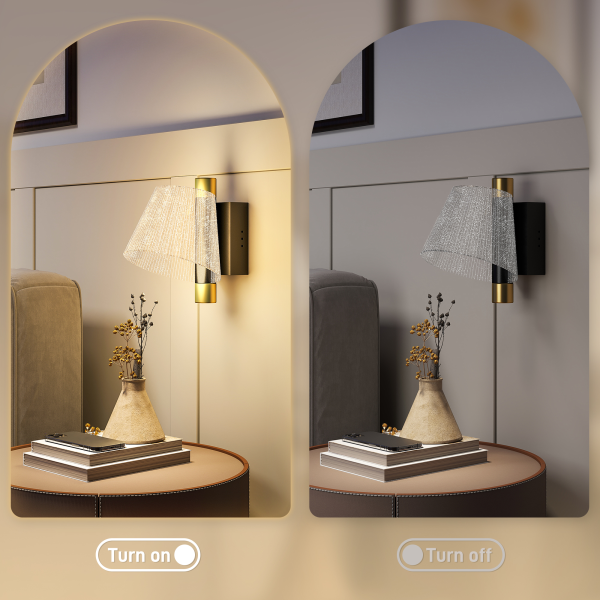 HOMCOM LED Starry Wall Light 2 Pack 4