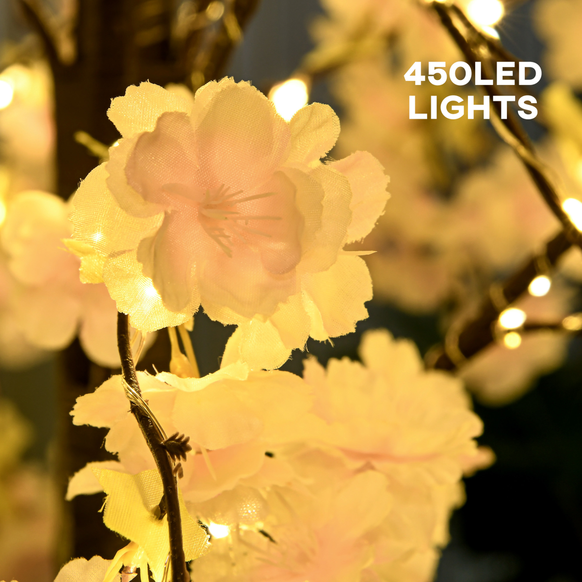 HOMCOM Cherry Blossom LED Tree 4