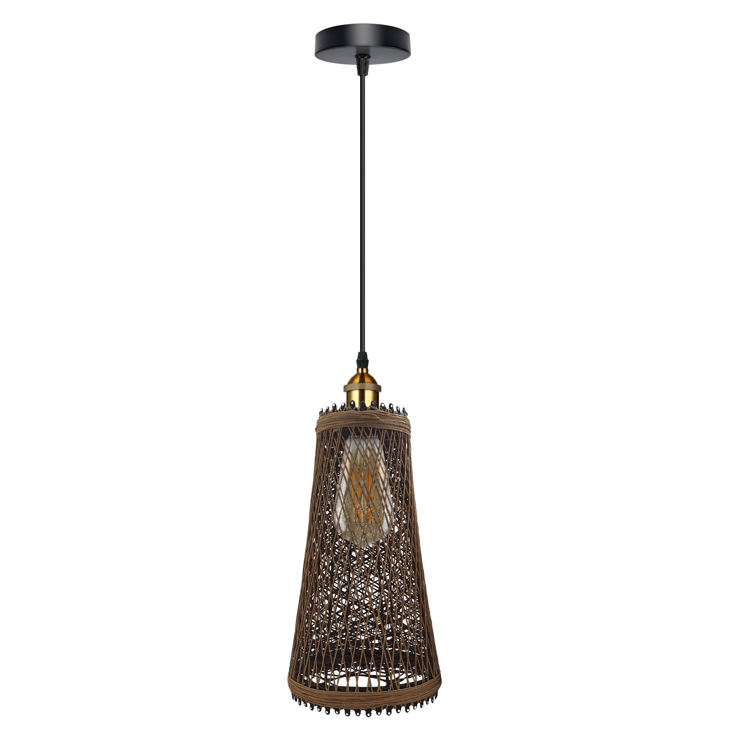 Natural Rattan Pendant Light Shade Large