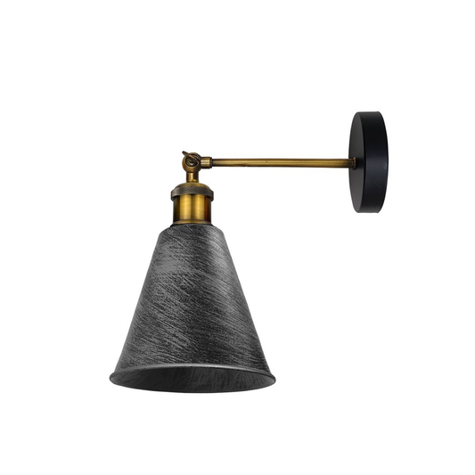 Brushed Silver Wall Sconce Detail