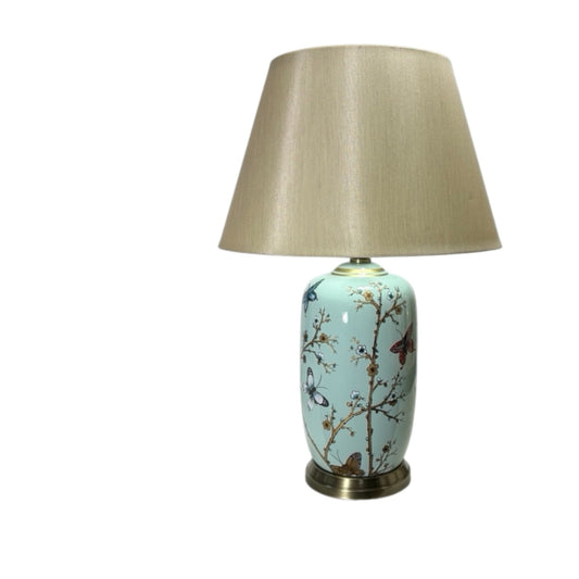 44cm Floral Table Lamp and Shade