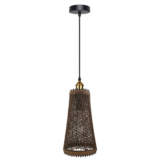 Rattan Pendant Light Detail
