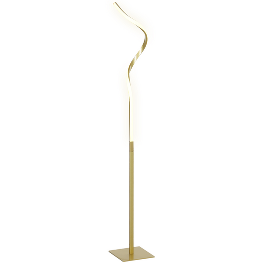 LED Floor Lamp 3 Brightness Settings | Gold Tone, Living Room