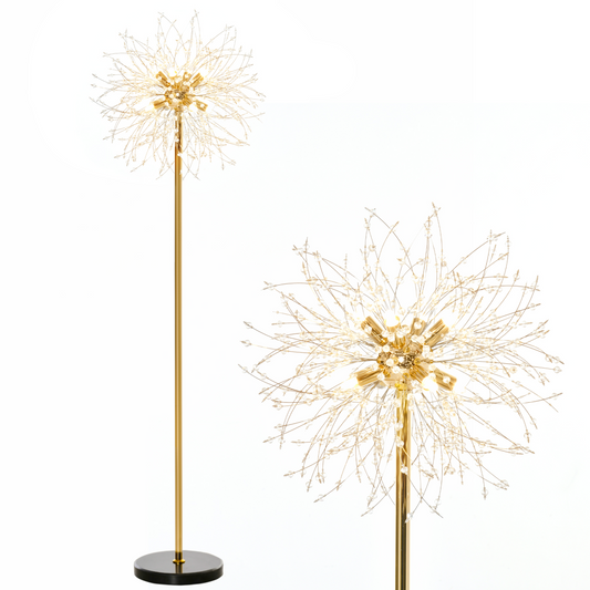 Dandelion Floor Lamp | Unique Statement Shade, Bedroom Living Room