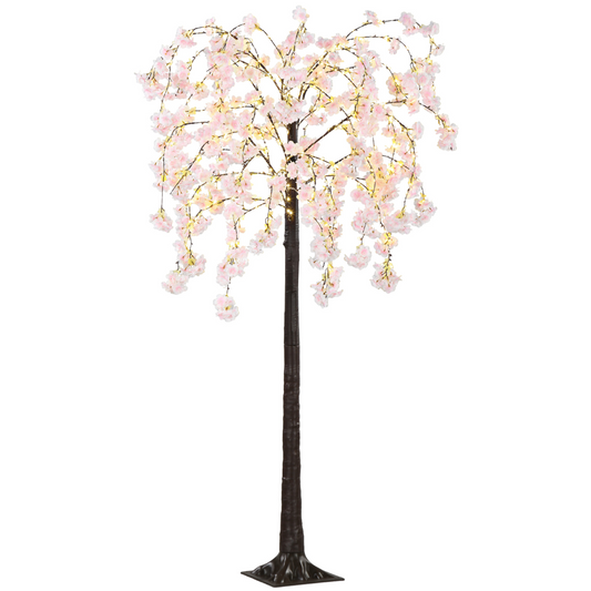 180cm Cherry Blossom LED Tree Light, 350 LEDs, Pink & White