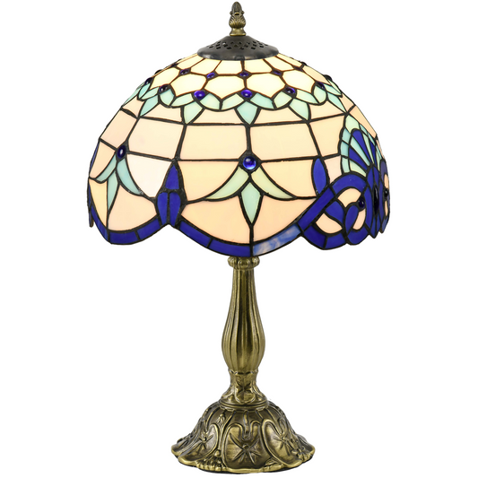 Tiffany Stained Glass Table Lamp | Bedside Bedroom Lamp, E27