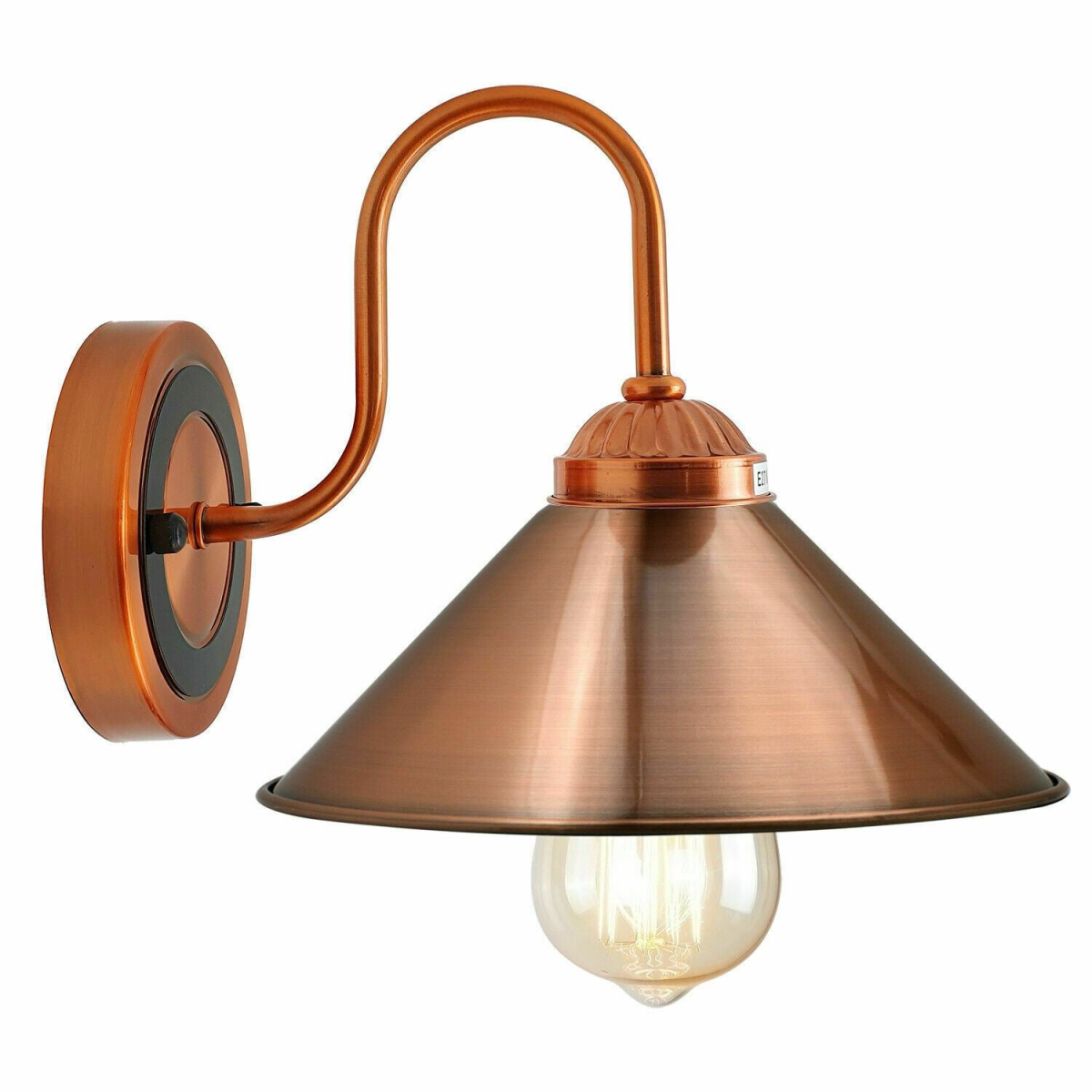 Modern Copper Metal Wall Sconce